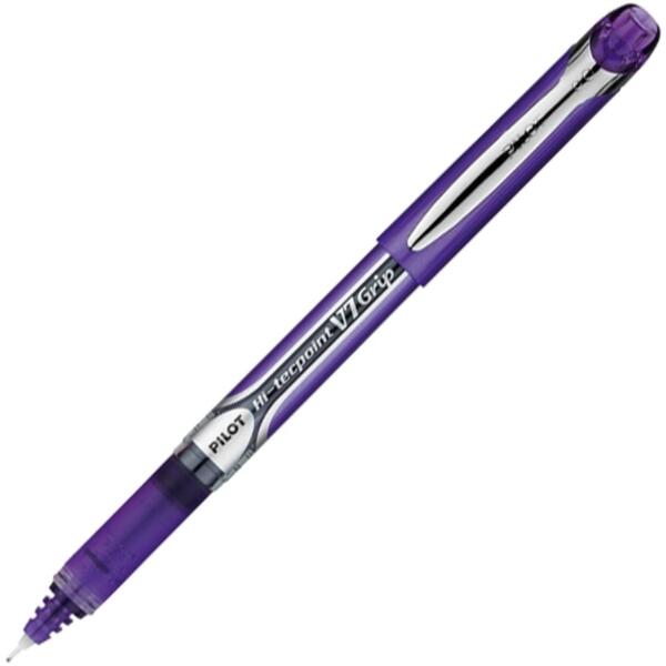 Pilot Hi-Techpoint V7 Rubber Grip Roller Ball Pen Violet - BXGPN-V7-V