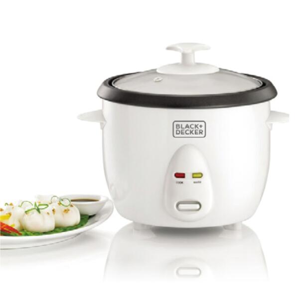 Black+Decker 1.0L Non-Stick Rice Cooker With Glass Lid - RC1050-B5