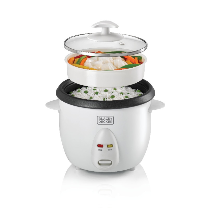 Black+Decker 1.0L Non-Stick Rice Cooker With Glass Lid - RC1050-B5