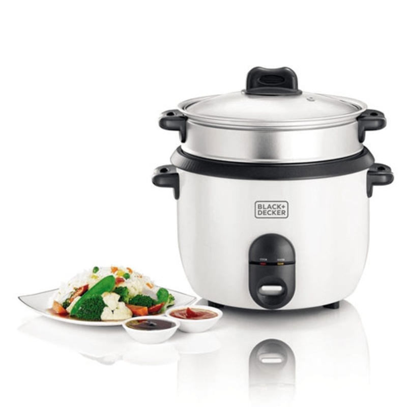 Black+Decker 1.8 Liter Rice Cooker with Steam Tray – Pettah Online