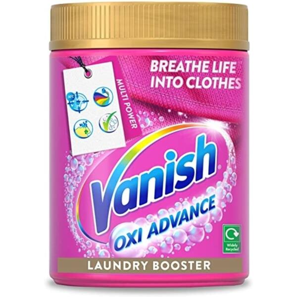 Vanish Oxi Advance Crystal Colour Fabric Stain Remover, Booster Powder - 1.5Kg