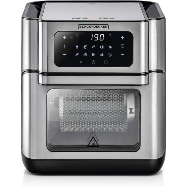 Black & Decker 12L Digital Aerofry Air Fryer Oven - AOF100-B5 - Jungle.lk