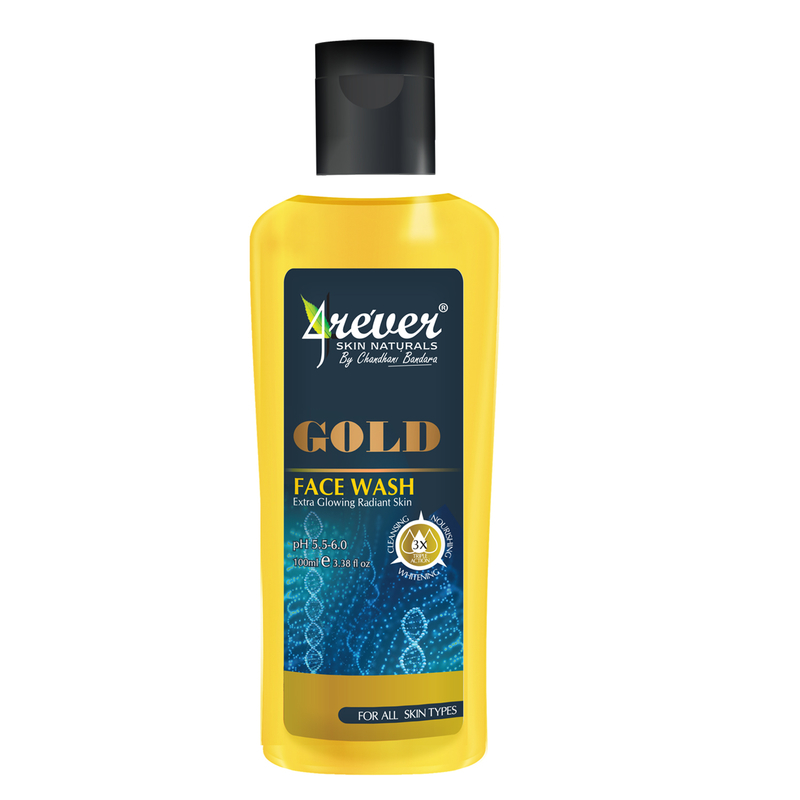 4Rever Gold Whitening Face Wash 100ml - Jungle.lk