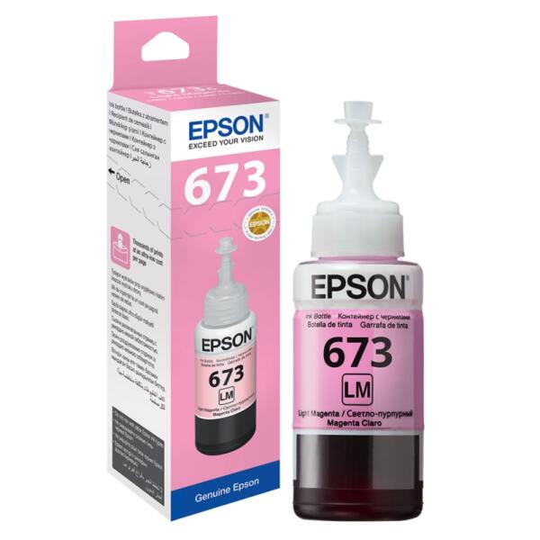 Epson Original Light Magenta Ink Bottle - 673LM