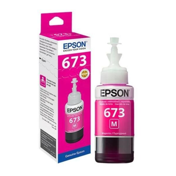 Epson Original Magenta Ink Bottle - 673M