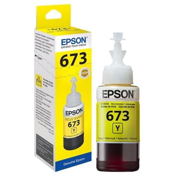 Epson Original Yellow Ink Bottle - 673Y