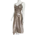 Zara UK Original Sleeveless Long Silver Dress – Medium UK 10