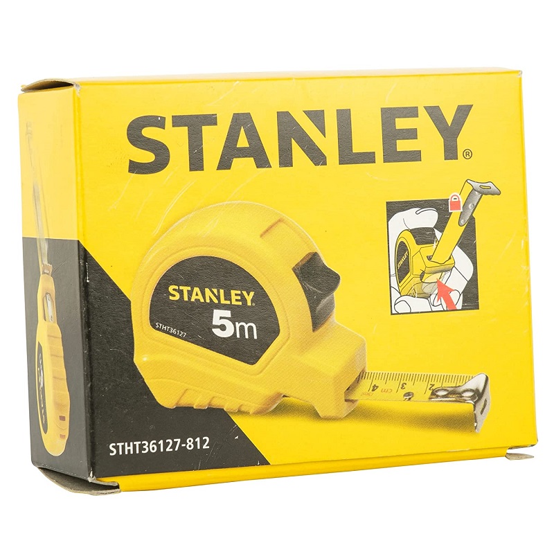 Stanley STHT36127-812 5 Meter Plastic Short Measuring Tape (Yellow), For  Measurement, Size: 19mm at Rs 98/piece in New Delhi