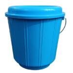 Daxer 9L Round Plastic Bucket Strong Drum With Handle & Lid Blue – DBS09