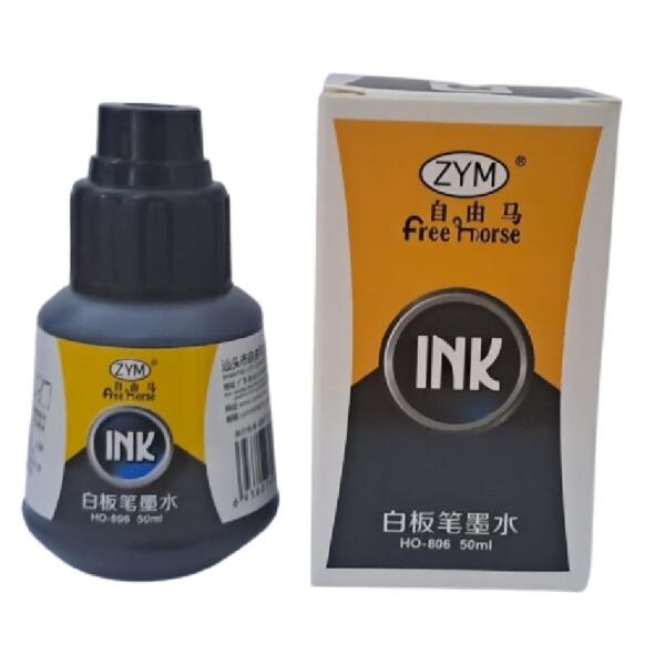 Whiteboard And Erasable Marker Refill Ink 50ml - Black