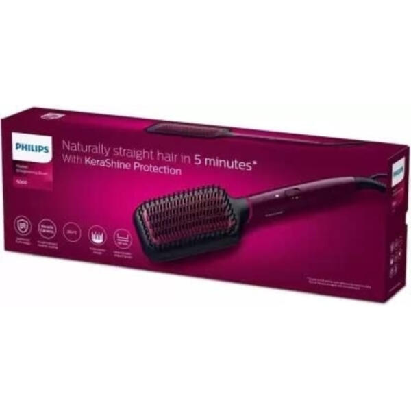 Philips Kerashine Heated Straightening Brush - BHH730