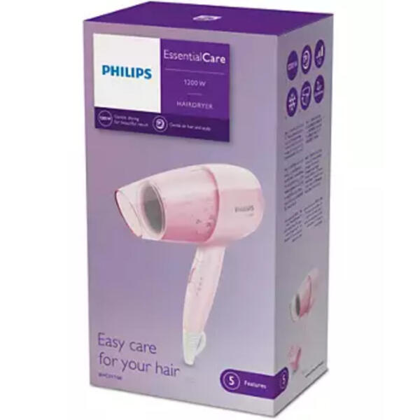 Philips Essential Care 1200W Compact Hair Dryer – BHC017