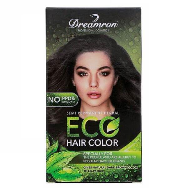 Dreamron ECO Dark Brown Hair Color - No PPD And Ammonia - 30g