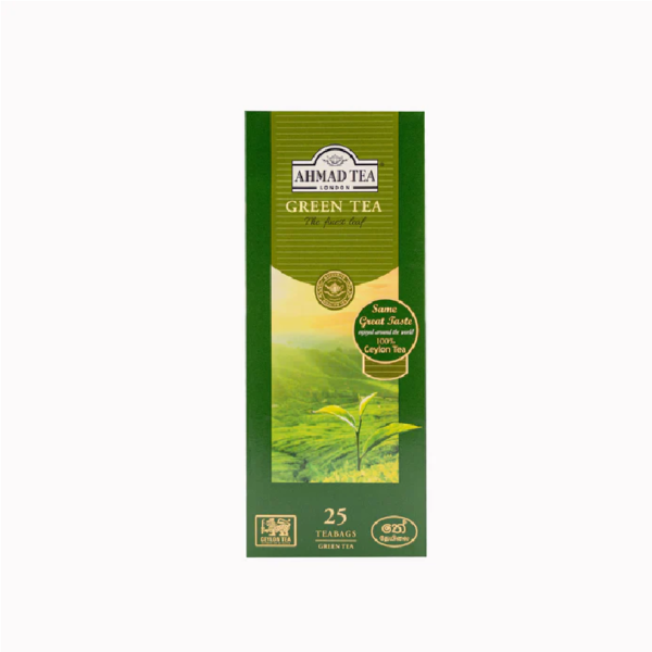 Ahmad Green Tea 25x2g Tagged Tea Bags - 50g