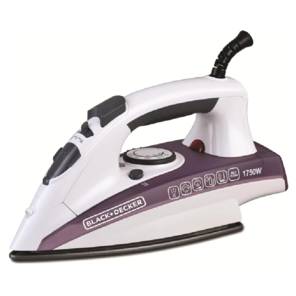 Black & Decker 1750W Steam Iron With Non-Stick Soleplate - X1750-B5